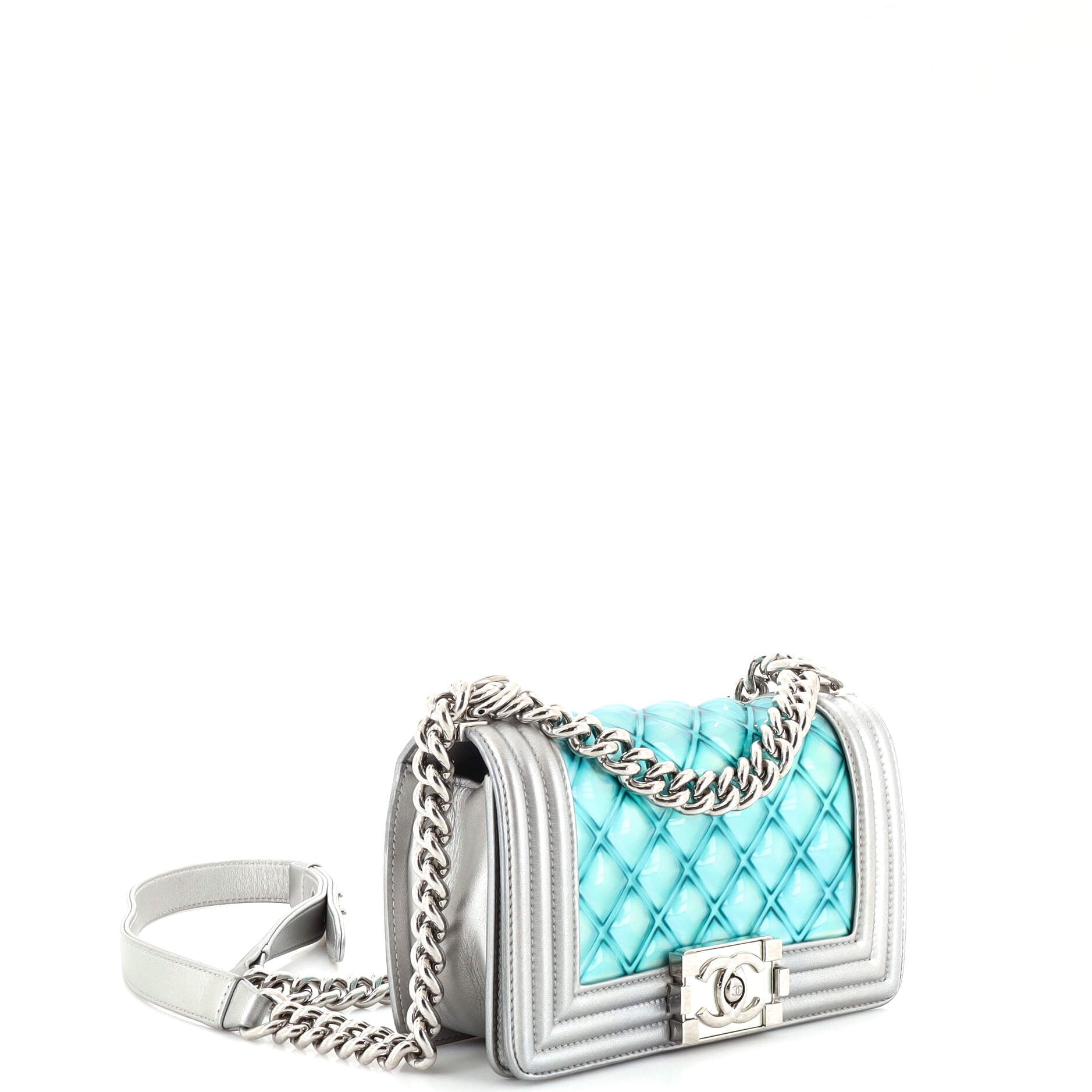 Chanel Boy Flap Bag Quilted Holographic