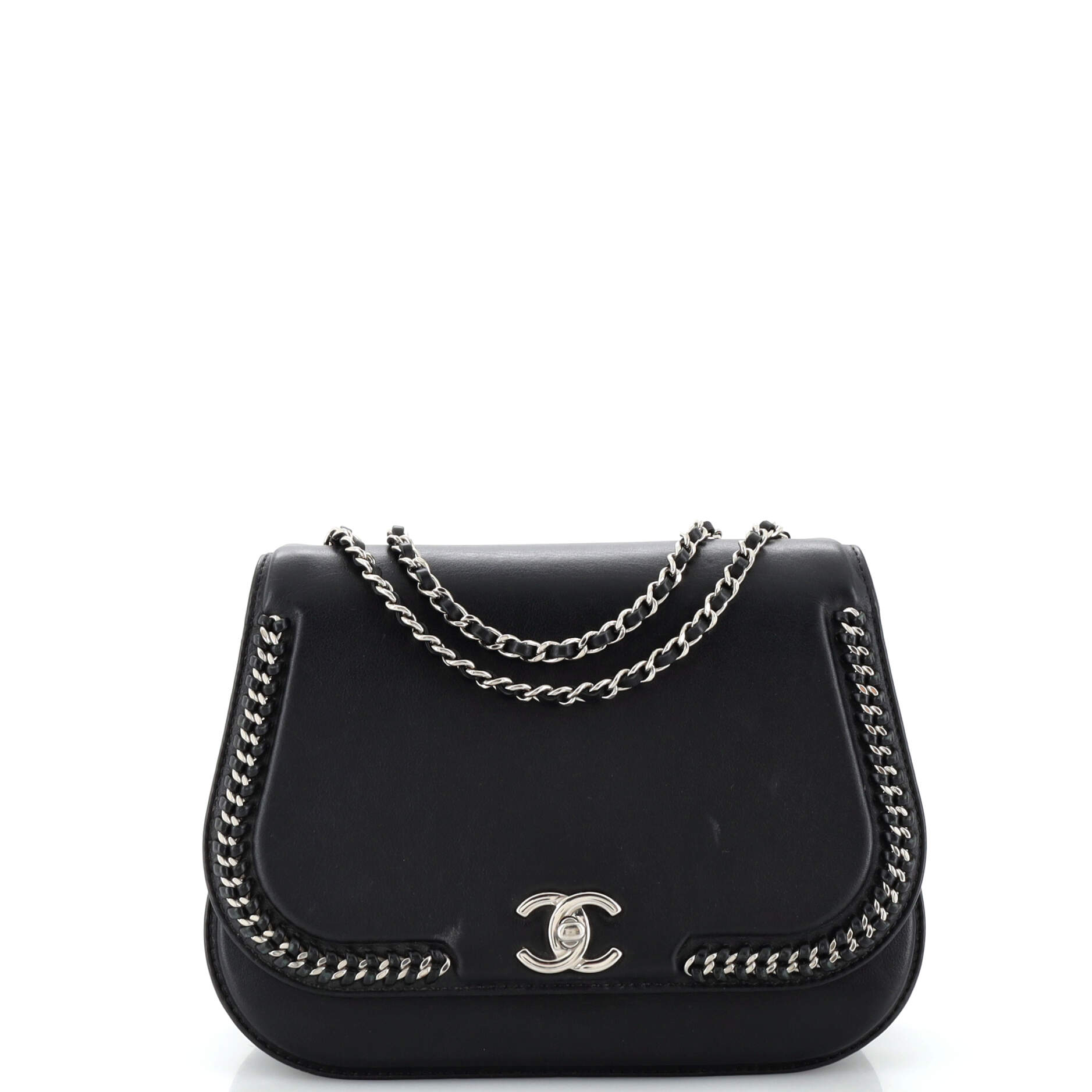 Chanel Braided Chic Flap Bag Calfskin