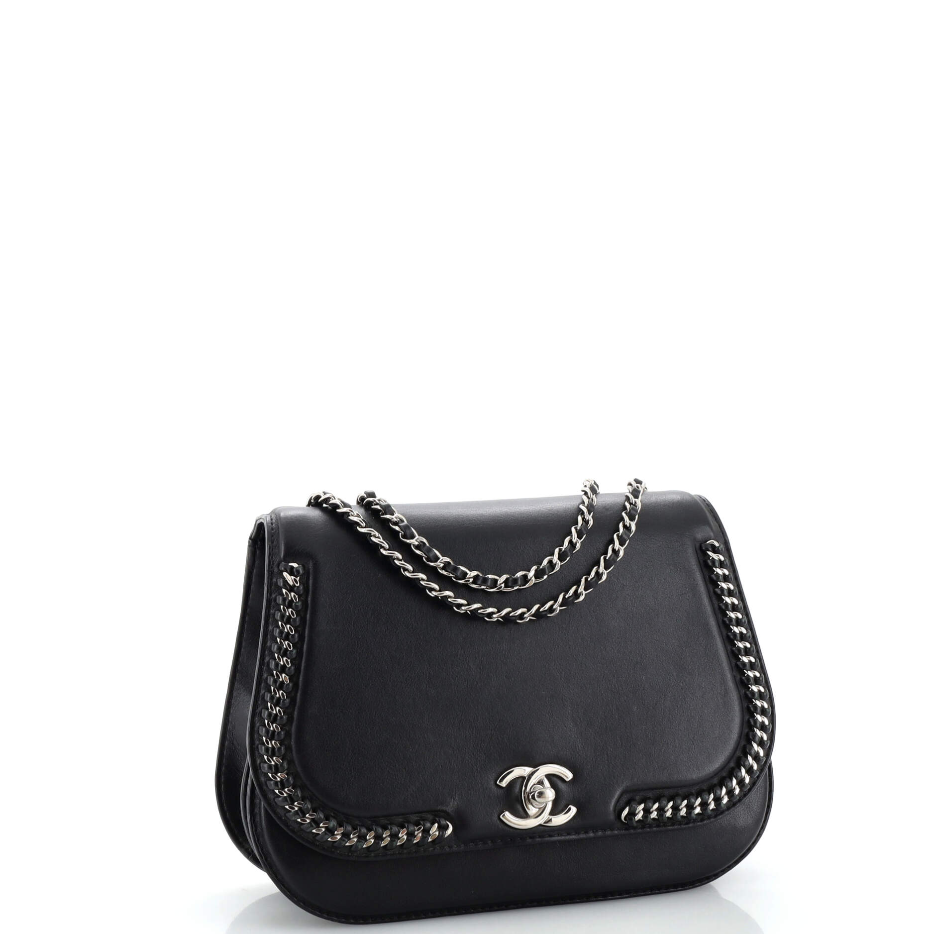 Chanel Braided Chic Flap Bag Calfskin
