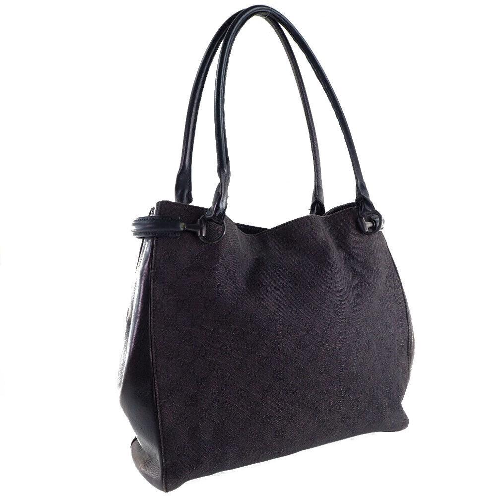 Gucci Leather Canvas Tote