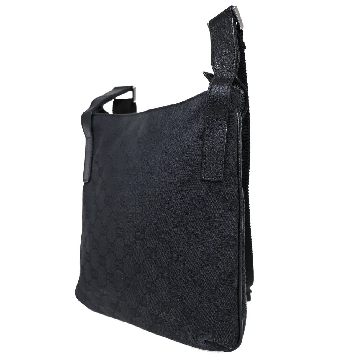 Gucci Leather Canvas Shoulder Bag
