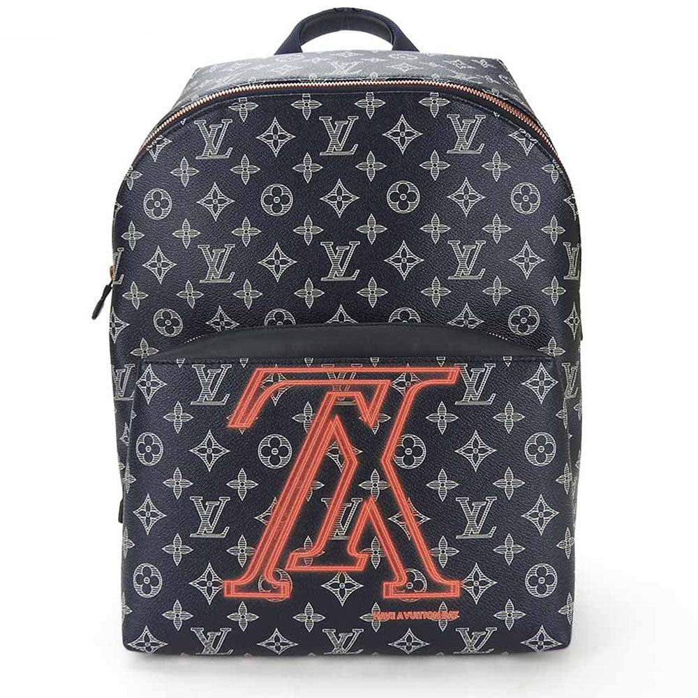 LOUIS VUITTON Backpack Monogram Navy Up side down Apollo mens