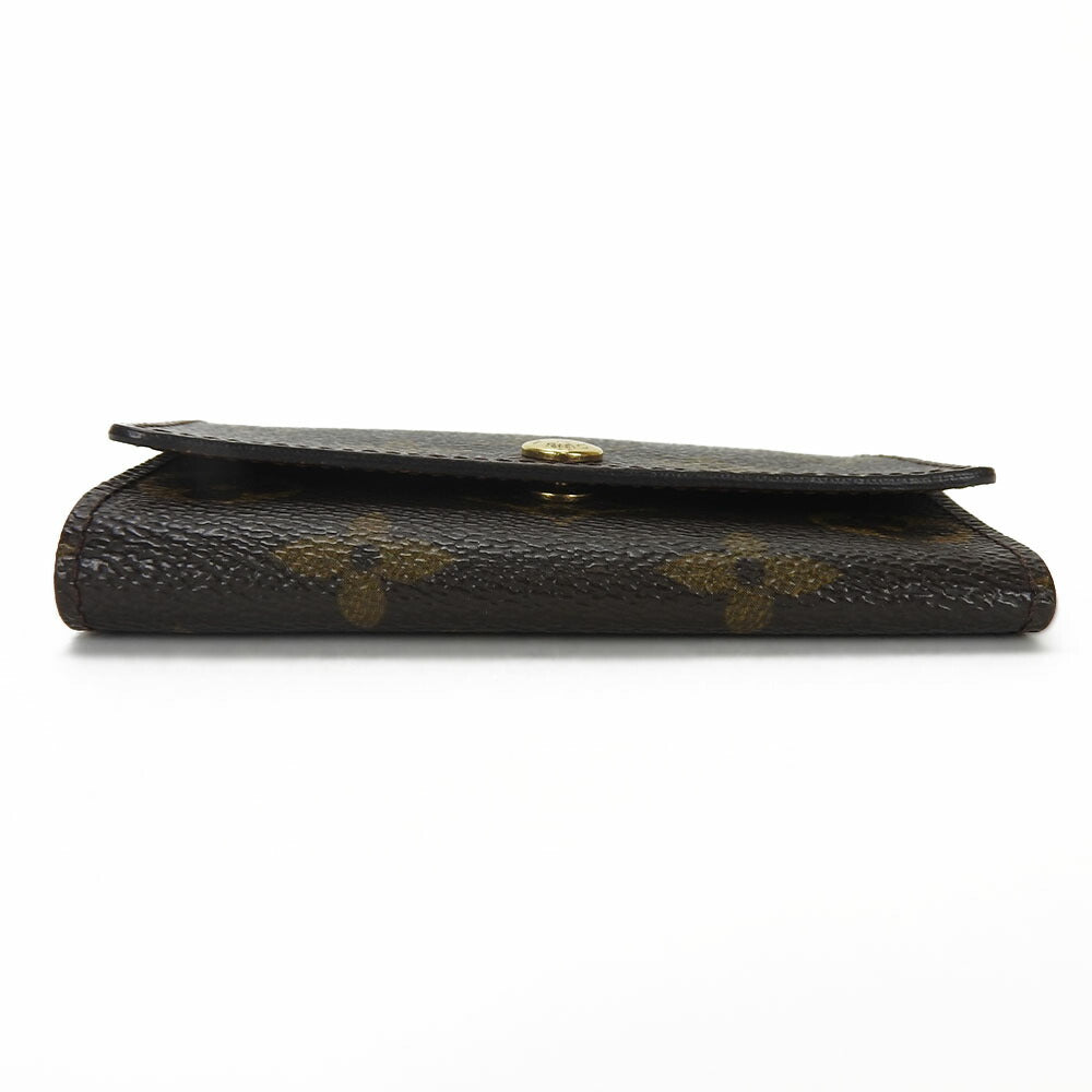 LOUIS VUITTON Key case Key holder Monogram canvas, leather Brown Multicles6 Women(Unisex)