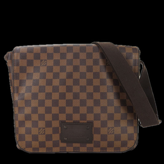 LOUIS VUITTON Shoulder Bag Damier Brown Brooklyn MM