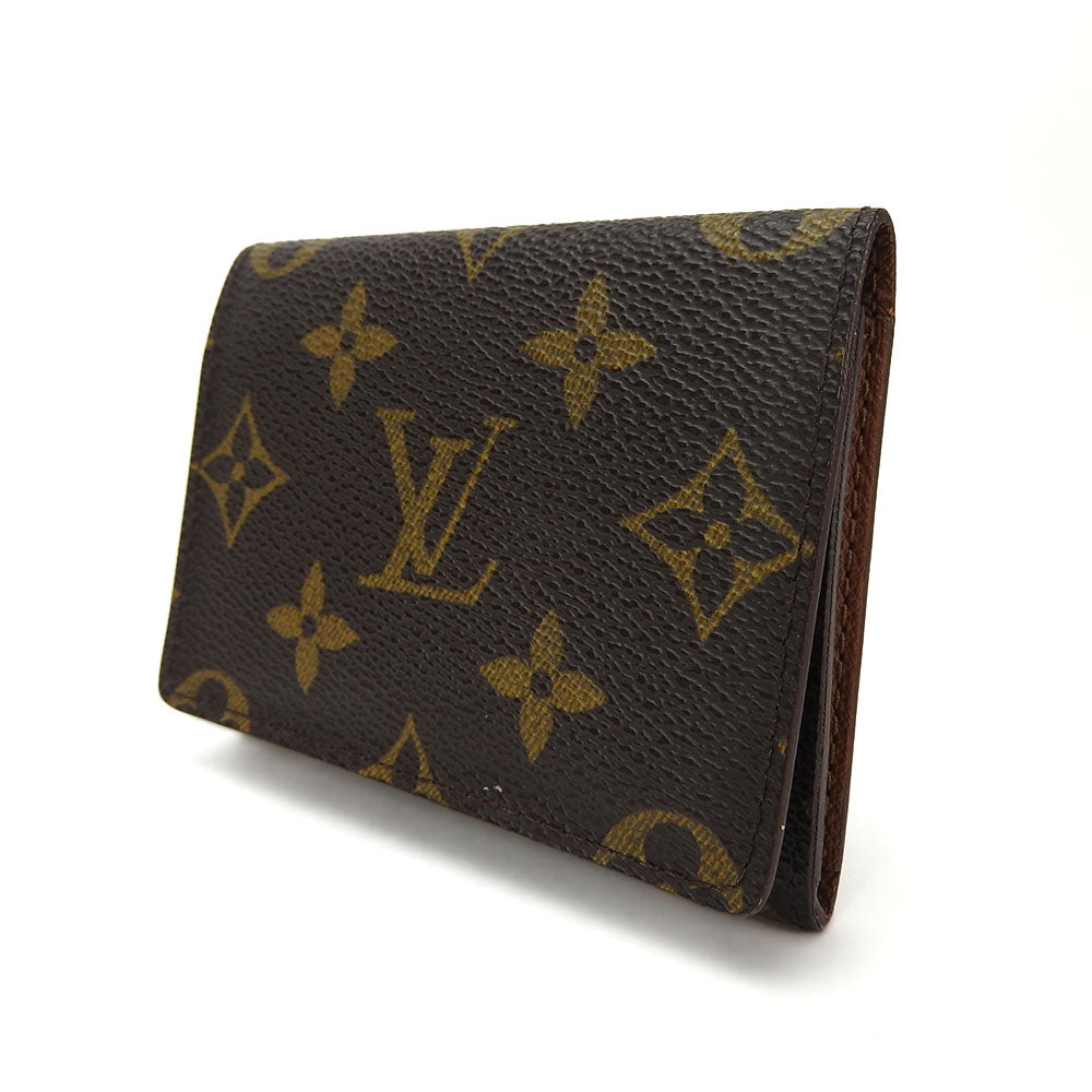 LOUIS VUITTON Card Case Monogram Brown Annevelt Cult de Visit mens(Unisex)