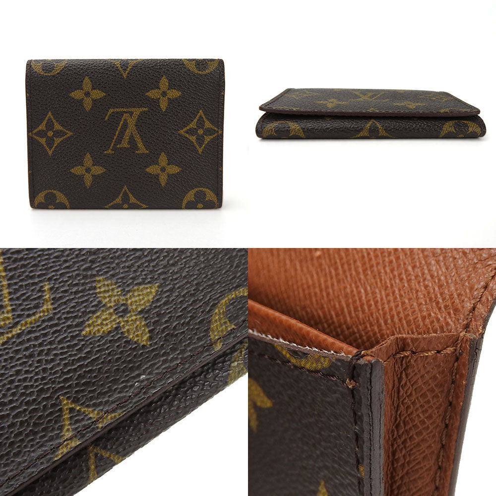 LOUIS VUITTON Card Case Monogram Brown Annevelt Cult de Visit mens(Unisex)