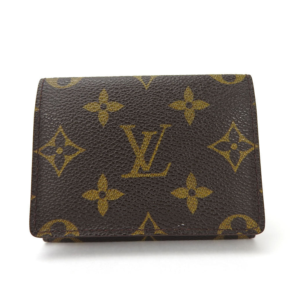 LOUIS VUITTON Card Case Monogram Brown Annevelt Cult de Visit mens(Unisex)