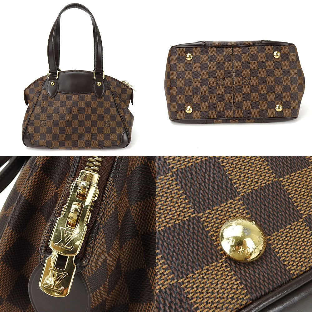 LOUIS VUITTON Handbag Damier Brown Verona PM