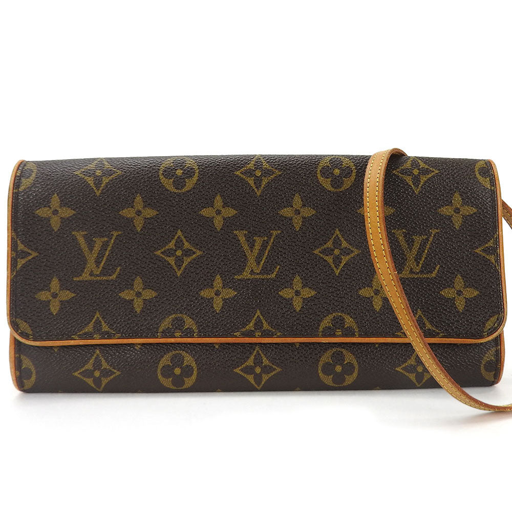 LOUIS VUITTON Shoulder Bag Monogram Brown Pochette Twin GM