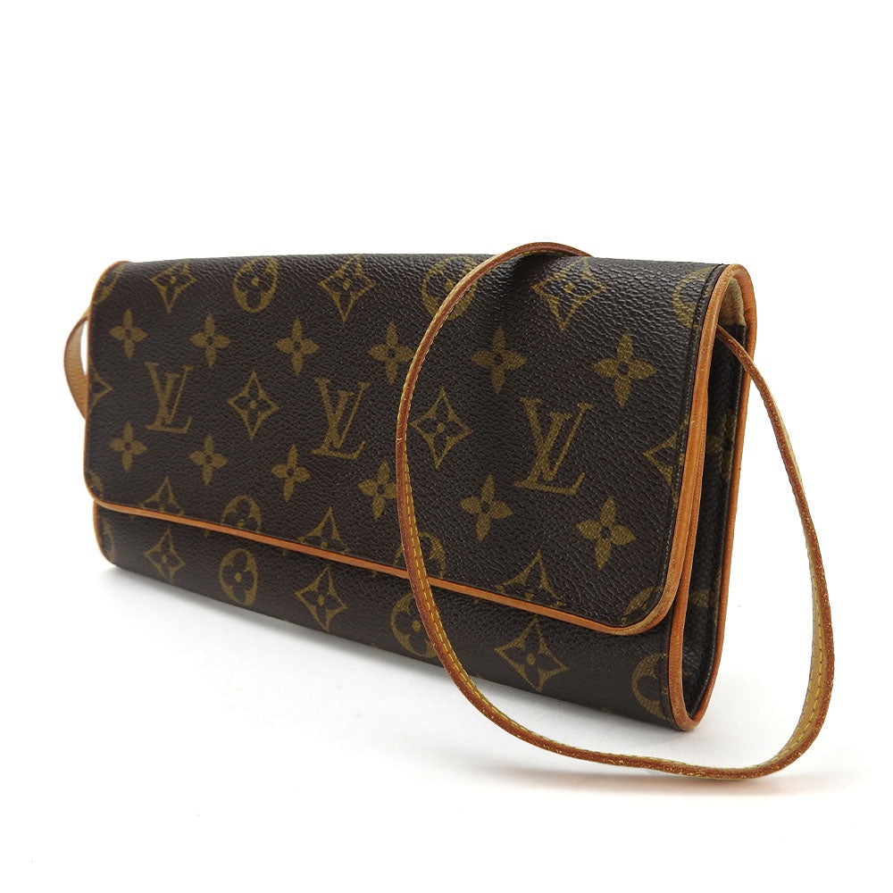 LOUIS VUITTON Shoulder Bag Monogram Brown Pochette Twin GM