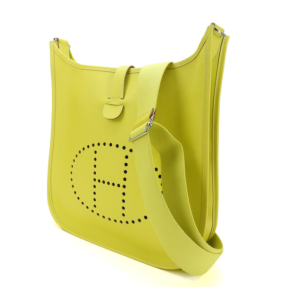 HERMES Shoulder Bag Epsom yellow Evelyn 3GM Women