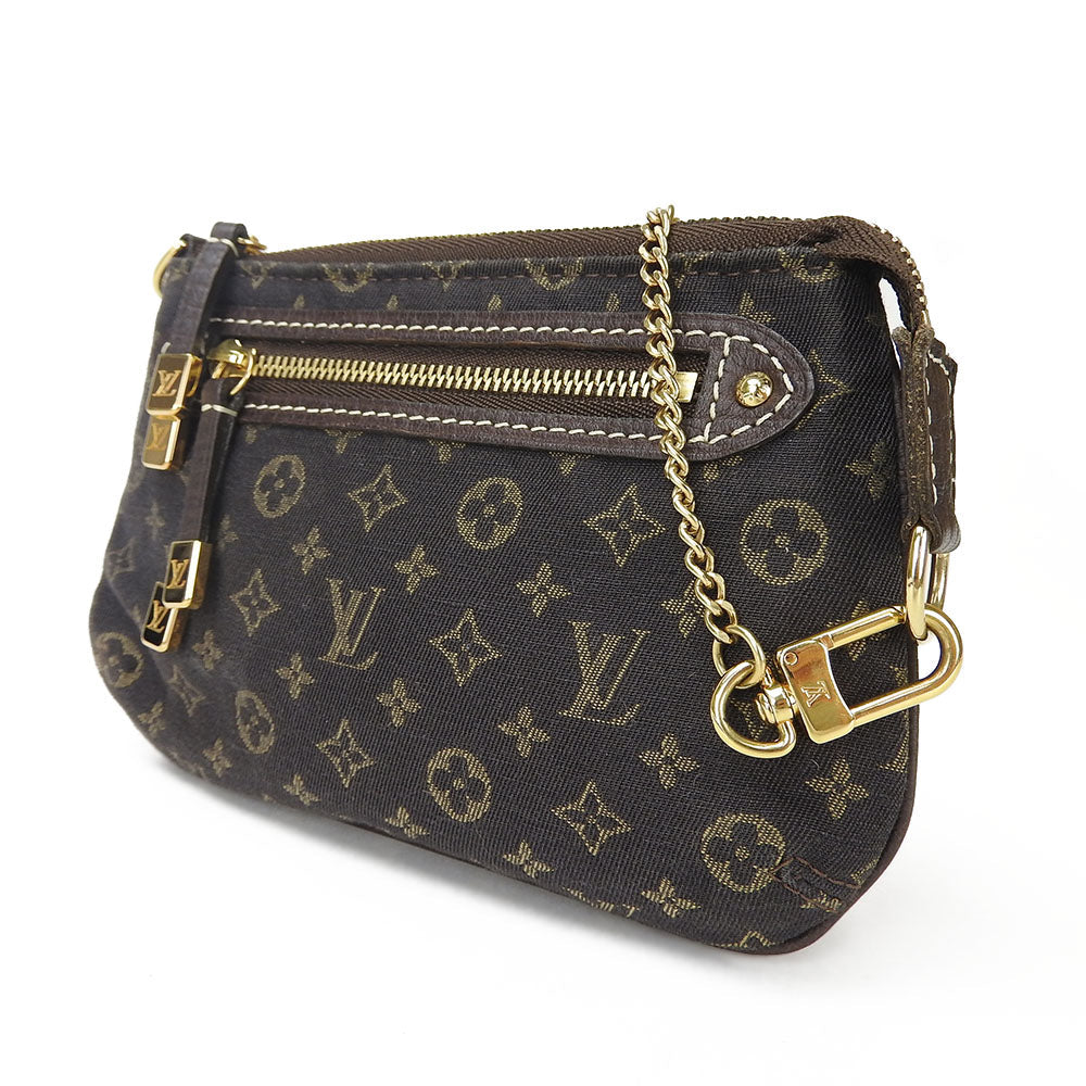 LOUIS VUITTON Accessory pouch Monogram mini run Brown Accessoires Women
