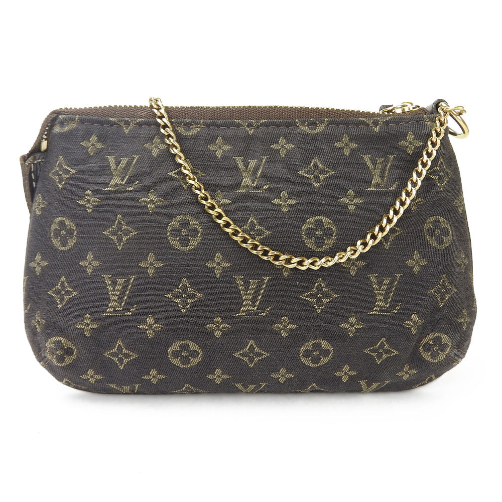 LOUIS VUITTON Accessory pouch Monogram mini run Brown Accessoires Women
