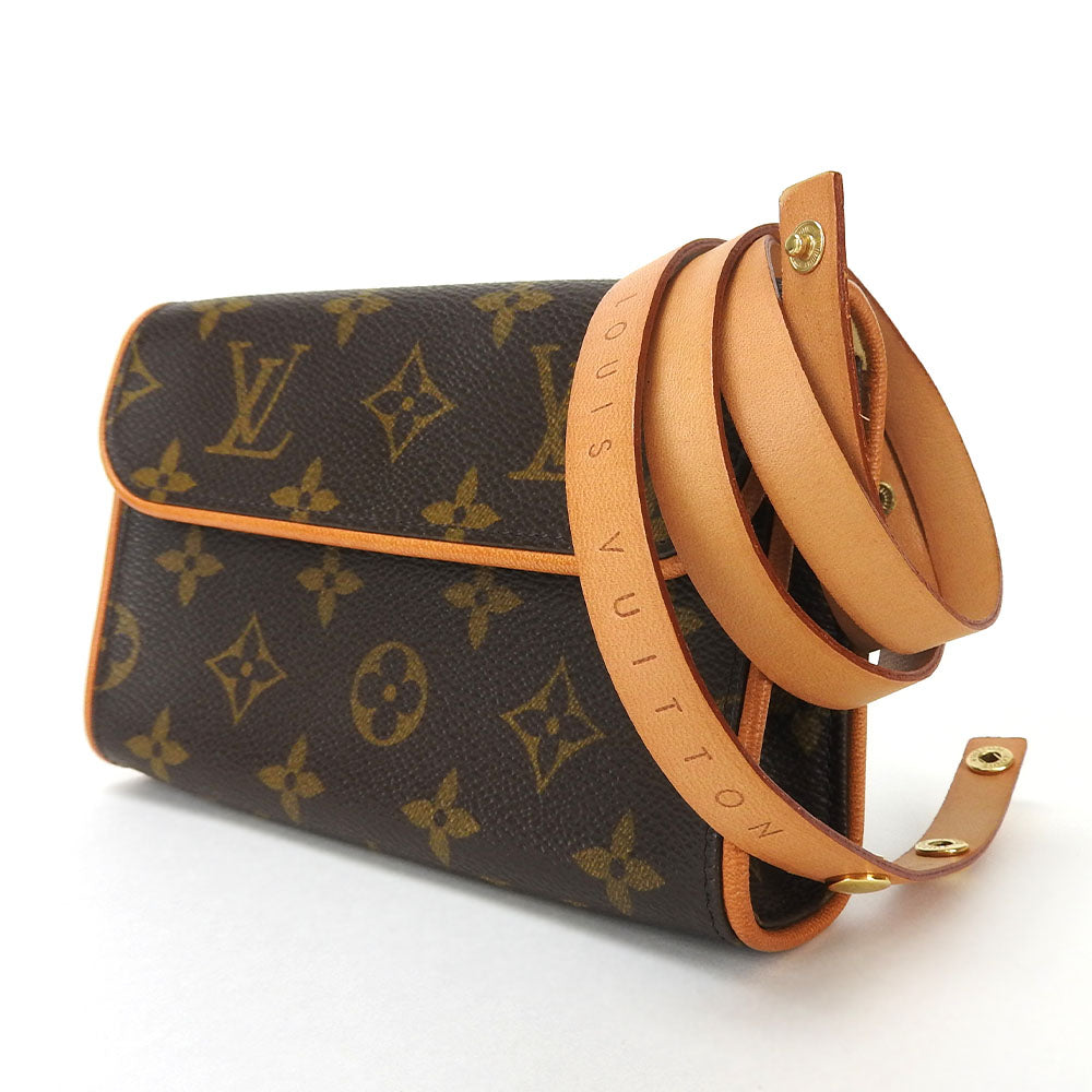 LOUIS VUITTON Waist bag Monogram Brown Pochette Florentine Women XS