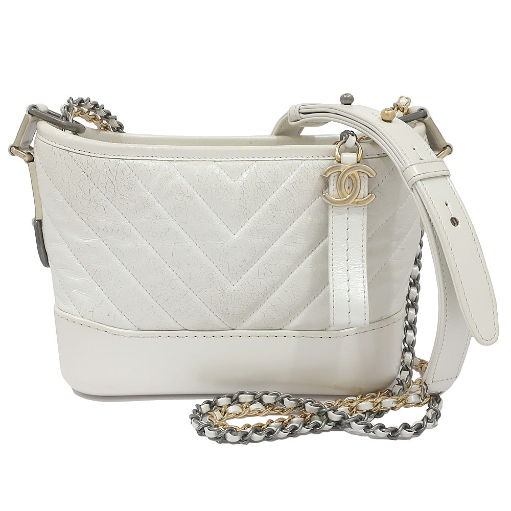 CHANEL Chain Shoulder Bag Gabriel Du Chanel Small Hobo A91810 S Light Gr GD/SV Coco Female 28th/8-digit Bag