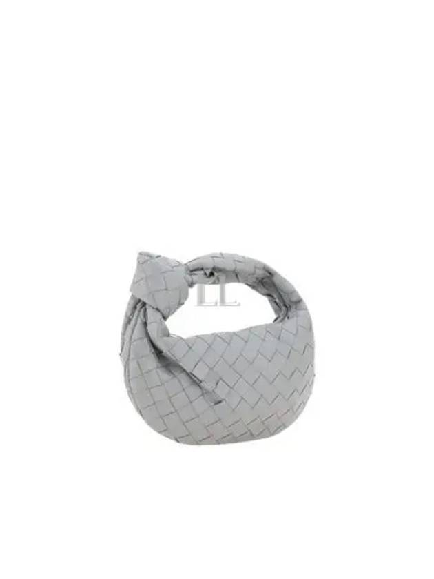 Luxury Bottega Veneta Jodie Intrecciato Small Tote Bag Grey