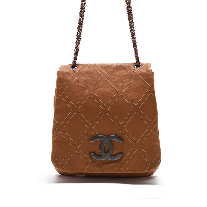 CHANEL CHANEL Wild Double Stitch Decacoco Chain Shoulder Caviar S Brown (Silver G ) Shoulder Bag Mini Shoulder Bag Shoulder Bag Hybrid Ship] Himalan Bookstore Online