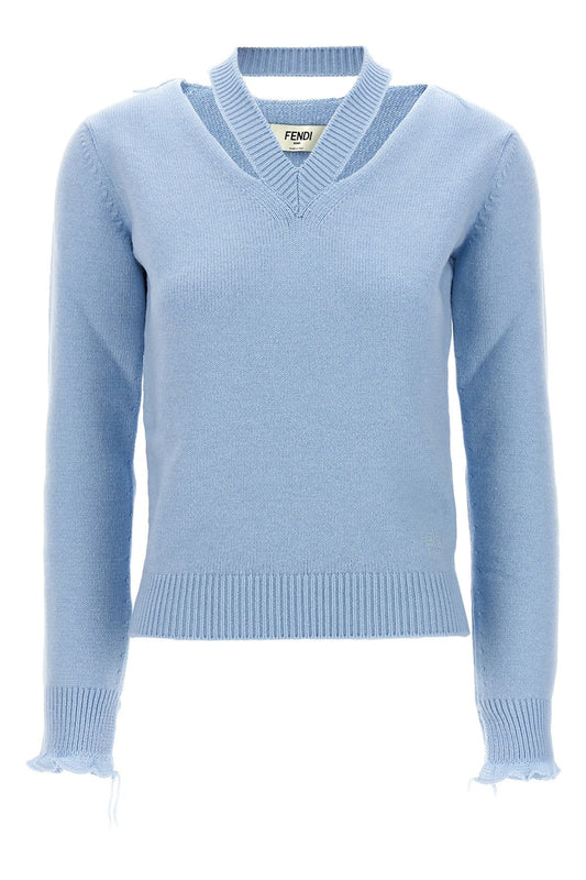 Fendi Women Cut-Out Sweater