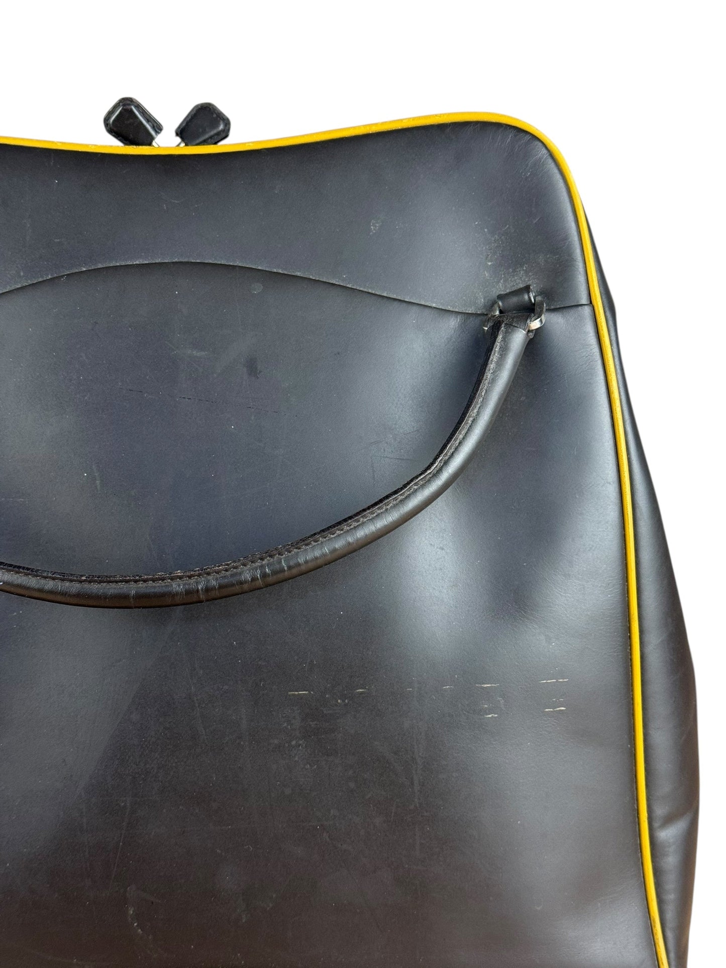 Prada Dark Brown Leather Top Handle Bag