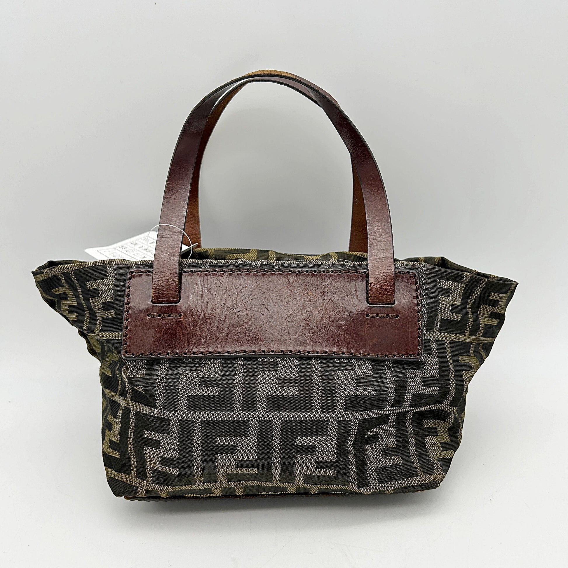 Fendi Zucca FF Top Handle Bag - Brown Handle Bags, Handbags fe8814vf