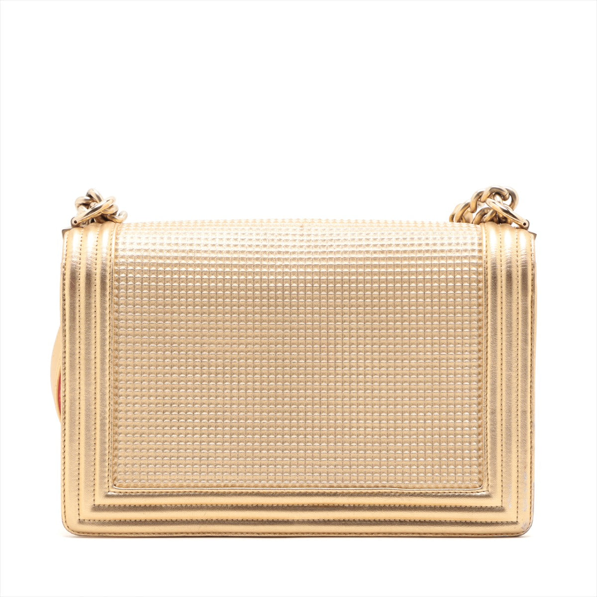 Chanel Boy Chanel 28 Chain Shoulder Bag Gold Gold 18 A92193