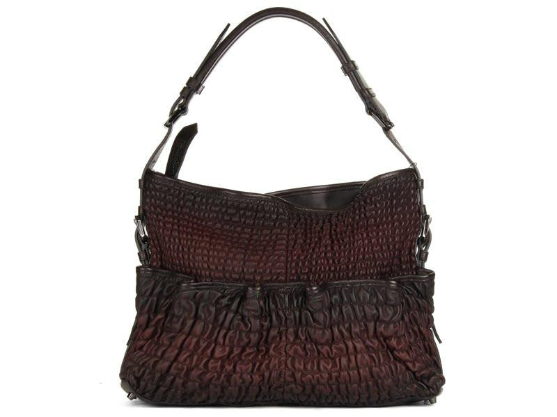 Burberry Purple Ruched Hobo