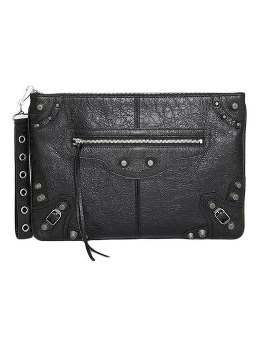 Luxury Balenciaga Trending 2026 Le Cagole Large Clutch Bag Black