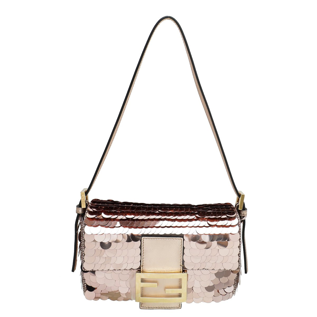 Fendi Baguette Pink Sequinned Mini Bag