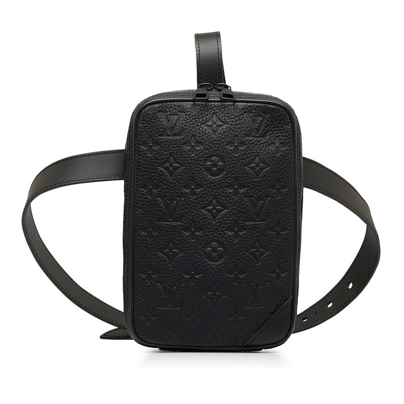 Louis Vuitton Monogram Trion Utility Side Bag Body Bag 2WAY M53298 Noir Black Leather Men Louis Vuitton