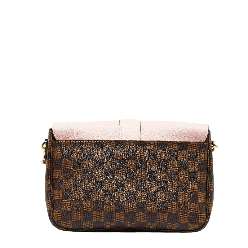 Louis Vuitton Damier Clapton Shoulder Bag N44244 Magnolia Pink Brown PVC Leather Louis Vuitton