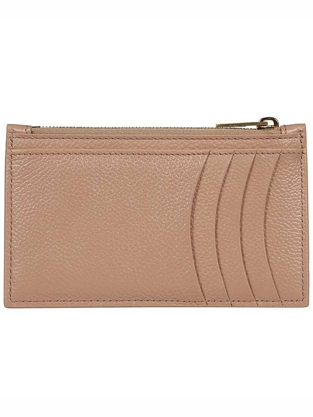 Luxury Balenciaga Trending 2025 Hourglass Gold B Logo Zipper Long Card Wallet Beige