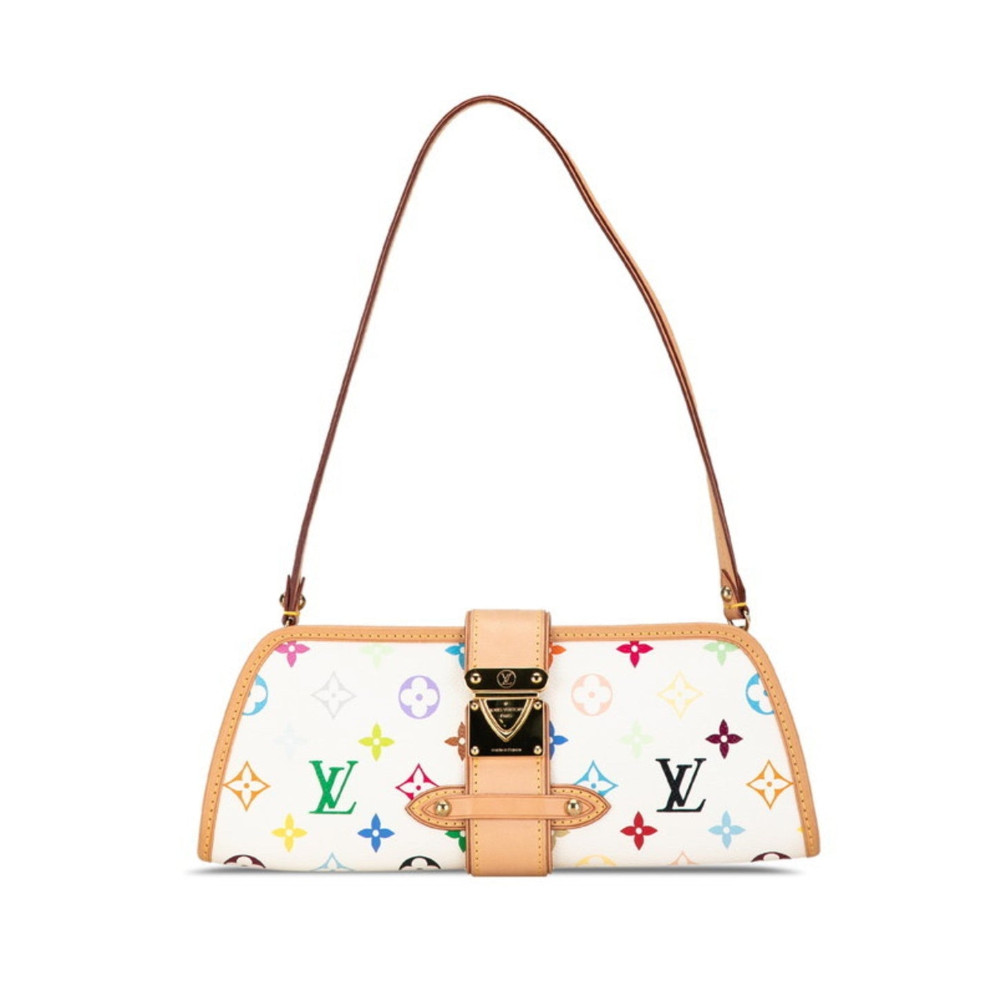 Louis Vuitton Blanc Pvc Leather Shoulder Bag