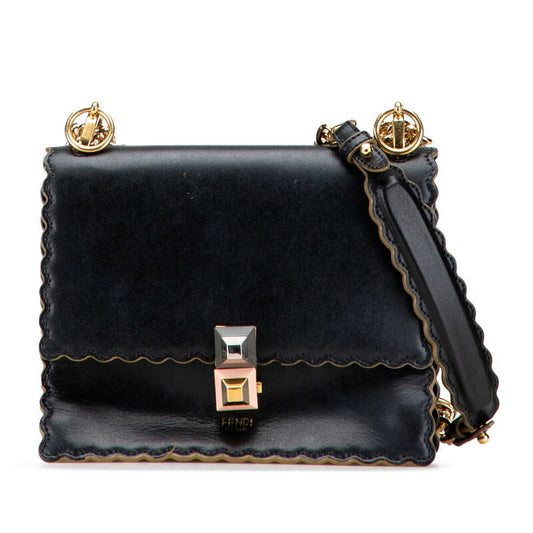 Fendi Kan I Calf Leather Shoulder Bag