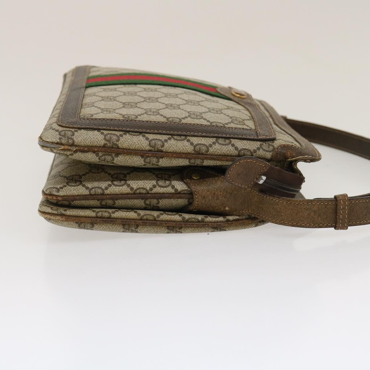 Gucci Leather Canvas Shoulder Bag