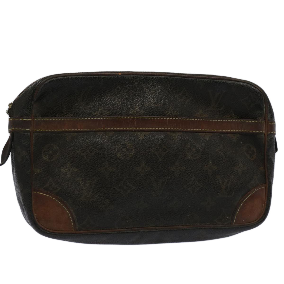 LOUIS VUITTON Monogram Compiegne 28 Clutch Bag M51845 LV Auth bs10569