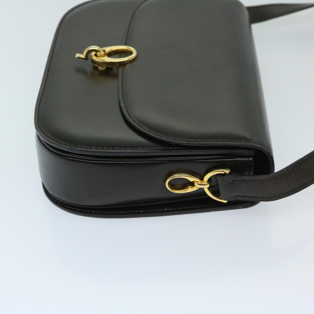 Luxury CELINE Shoulder Bag Leather Brown 11189