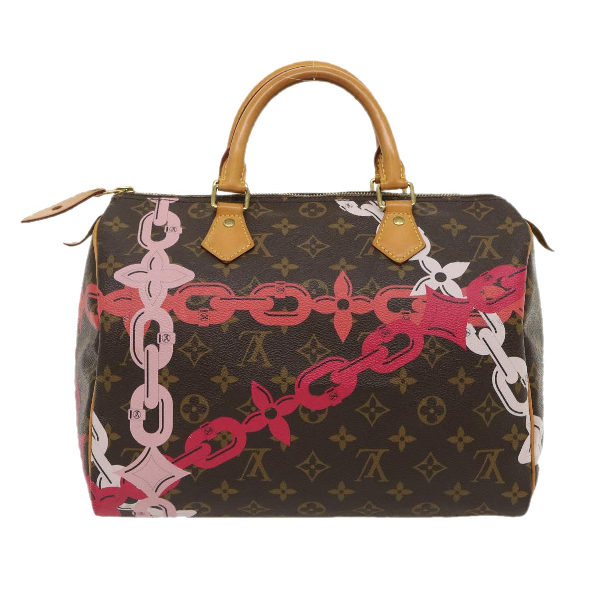 LOUIS VUITTON Monogram Bay Speedy 30 Hand Bag Chain print M41989 LV Auth bs1231A
