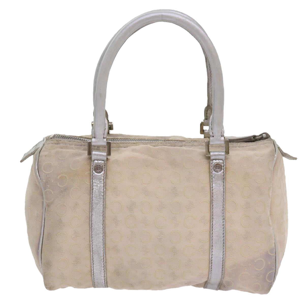 Luxury CELINE Macadam Canvas Hand Bag Clutch Bag PVC 4Set Brown Beige 12454