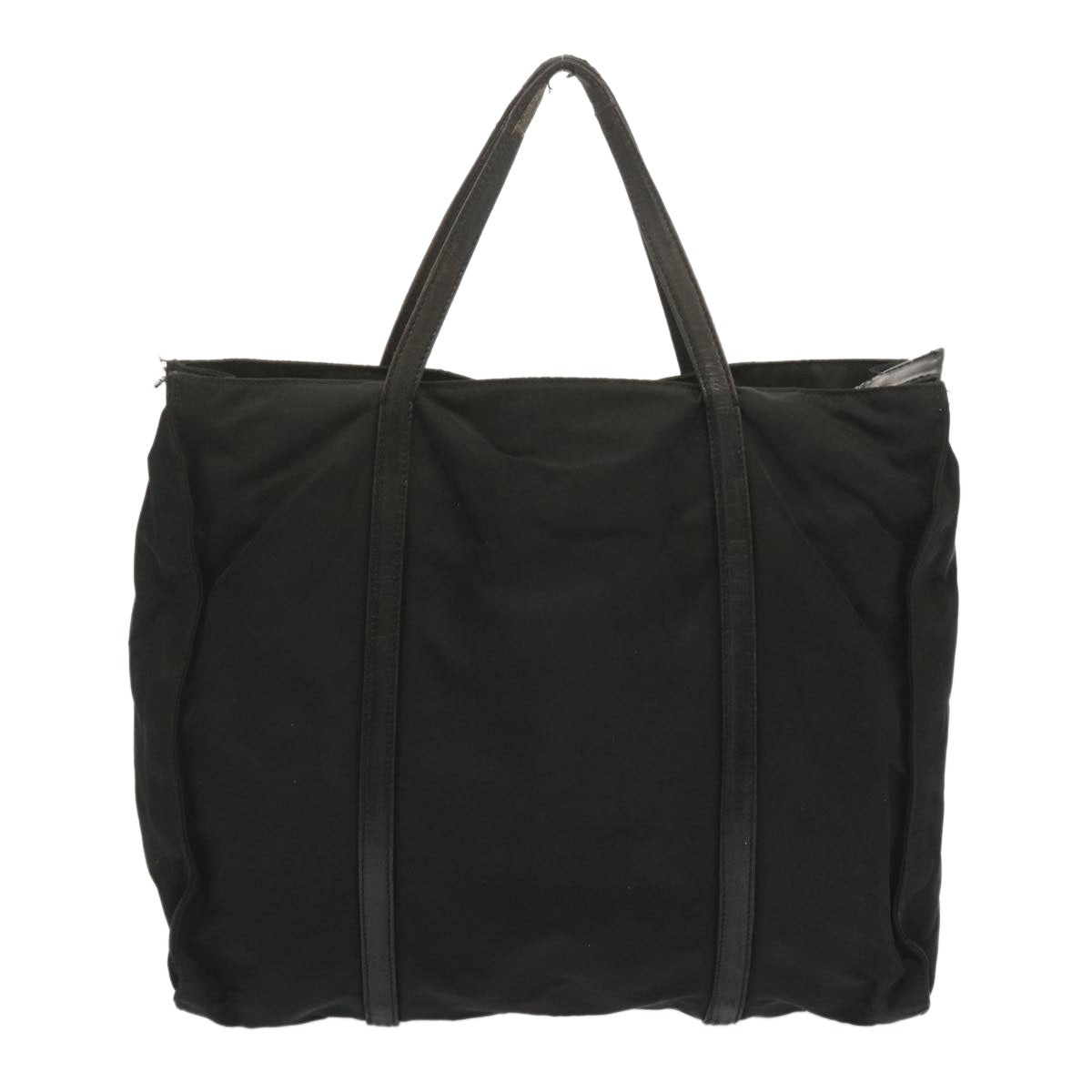 PRADA Hand Bag Nylon Black Auth bs12807