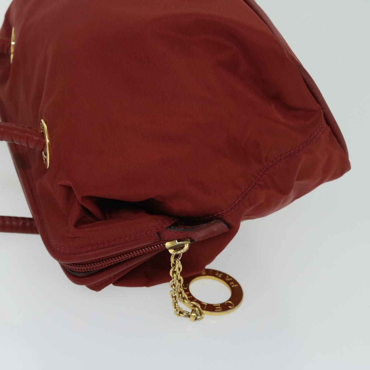 Luxury CELINE Shoulder Bag Nylon Red 12874