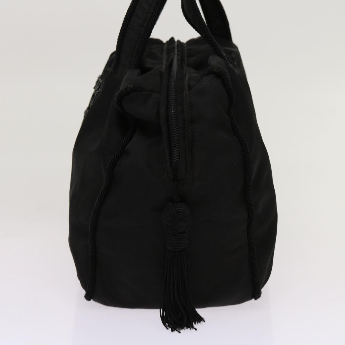 PRADA Hand Bag Nylon Black Auth bs13129