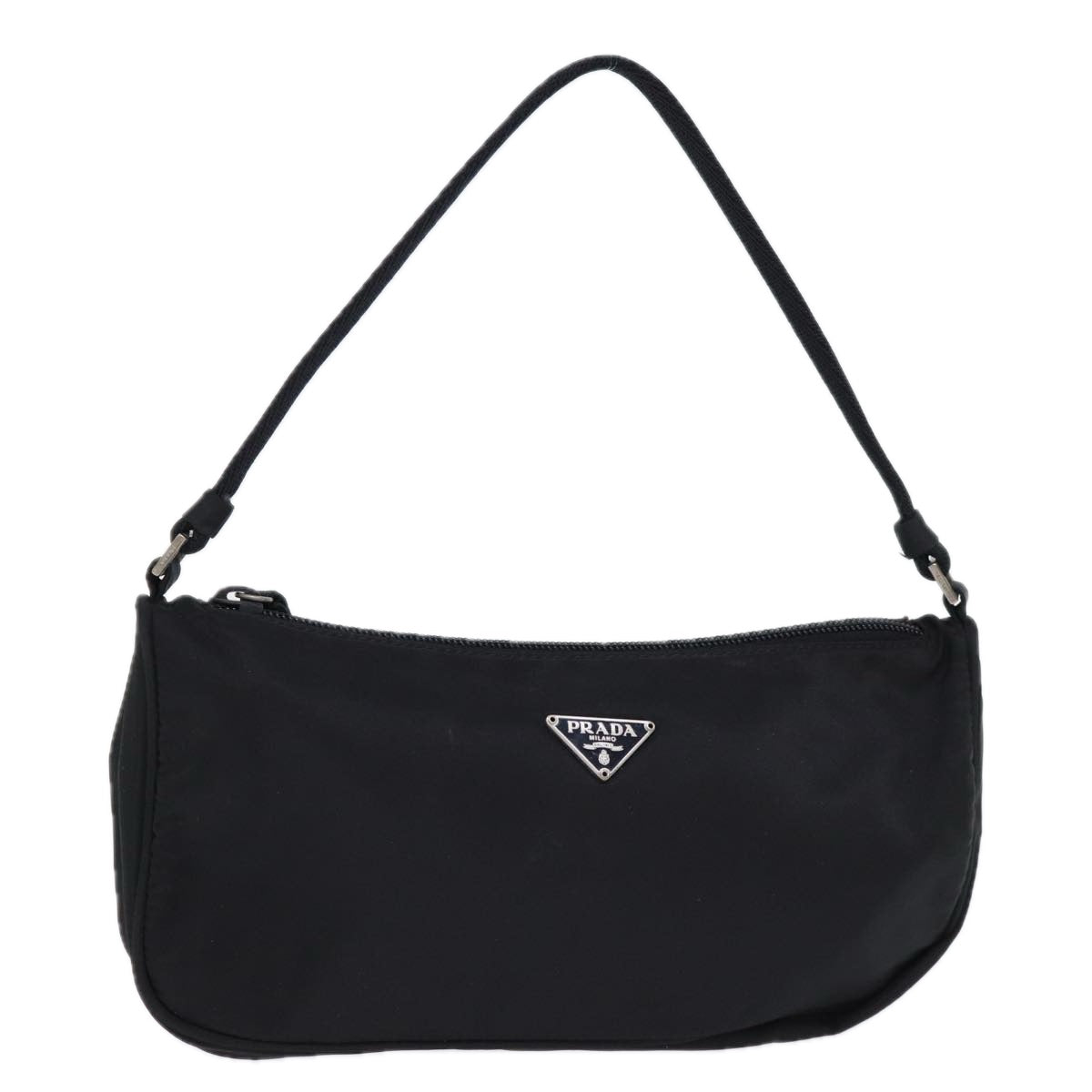 PRADA Accessory Pouch Nylon Black Auth Luxury Handbag