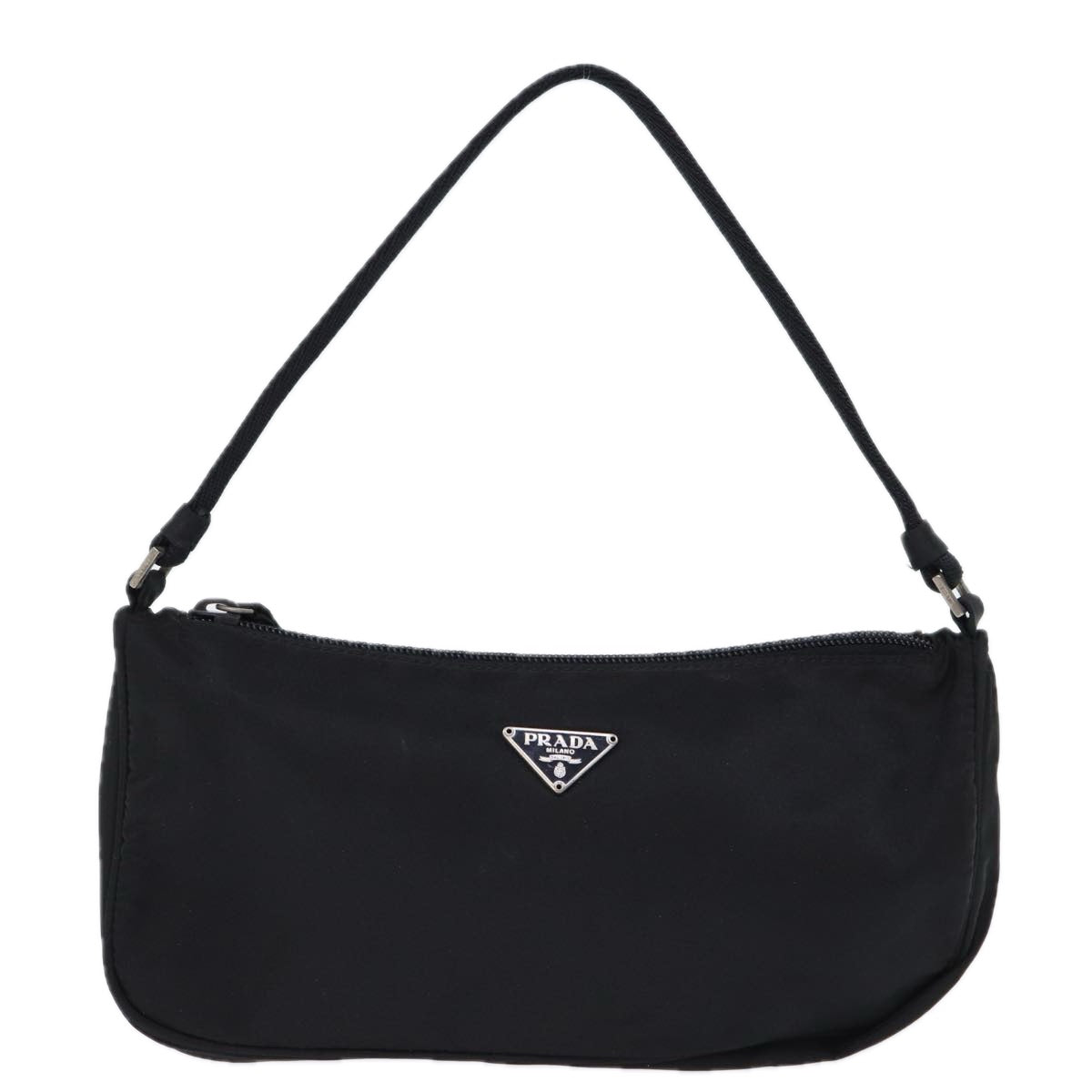 PRADA Accessory Pouch Nylon Black Auth Luxury Handbag
