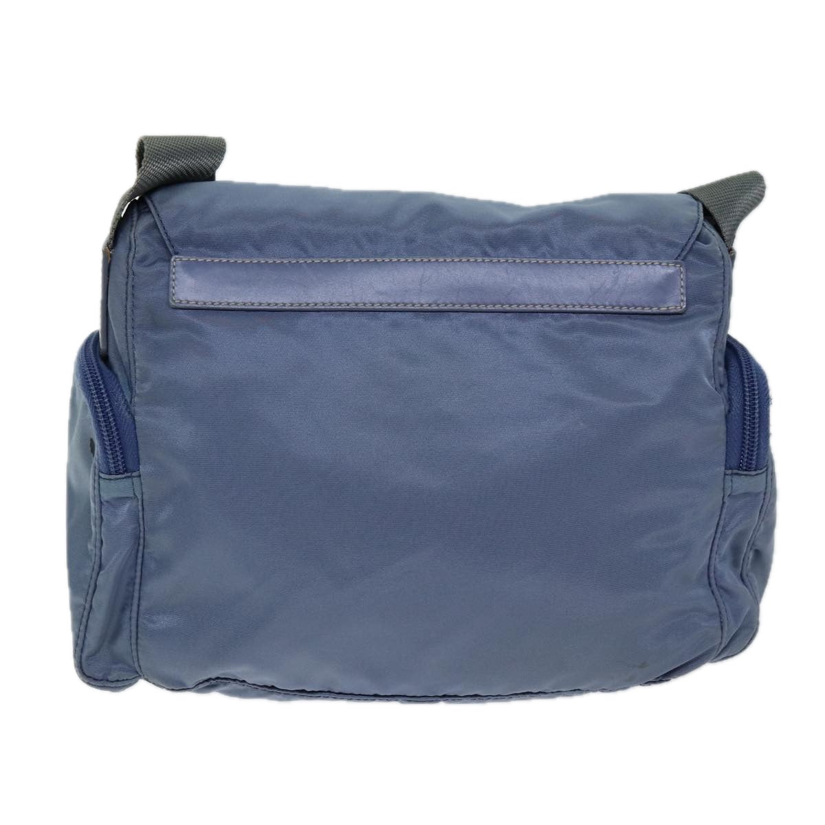 PRADA Shoulder Bag Nylon Blue Auth bs13953