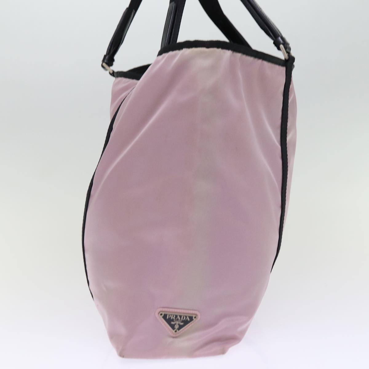 PRADA Tote Bag Nylon Pink Auth bs14170