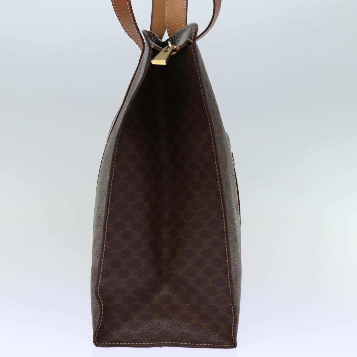 Luxury CELINE Macadam Canvas Tote Bag PVC Brown 14330