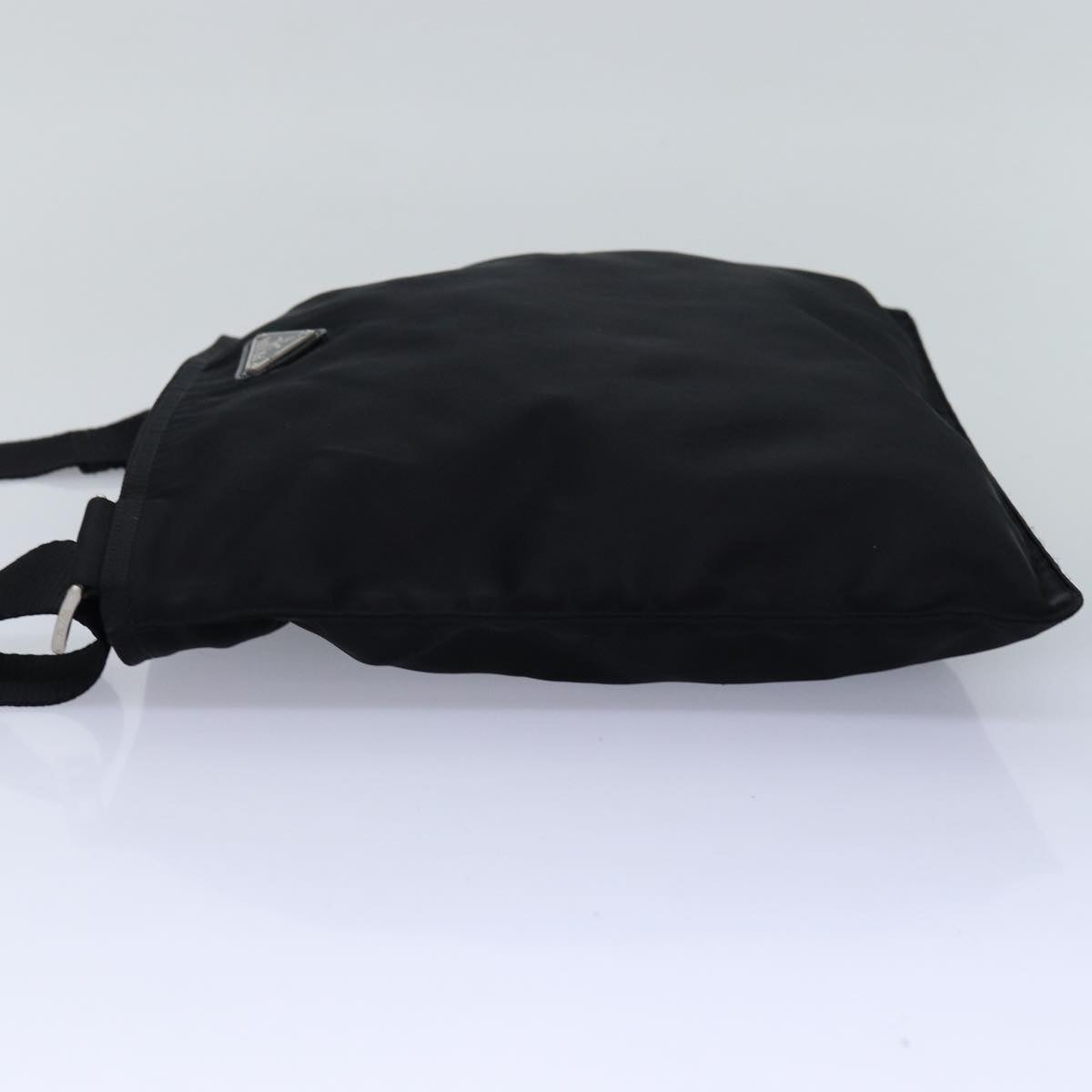 PRADA Shoulder Bag Nylon Black Auth bs14465