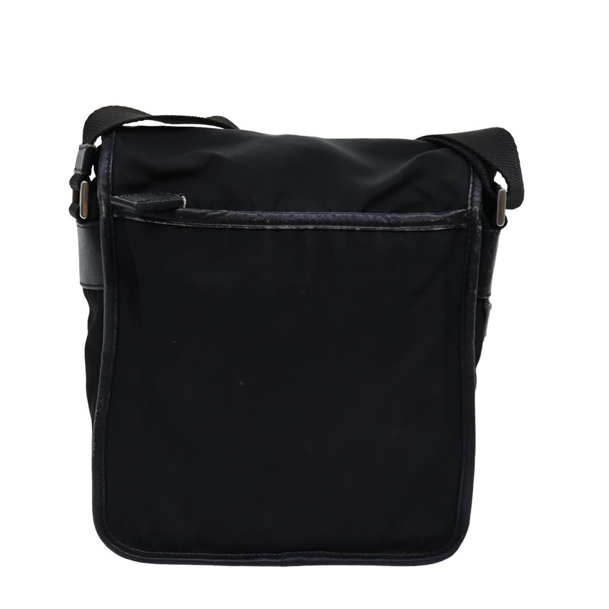 PRADA Shoulder Bag Nylon Black Auth bs14651