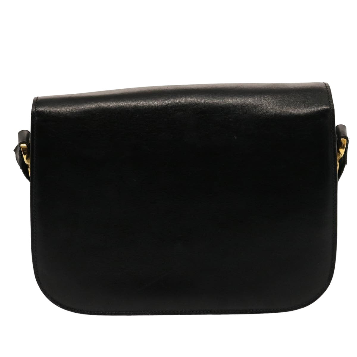 Luxury CELINE Horse Carriage Shoulder Bag Leather Black 14806