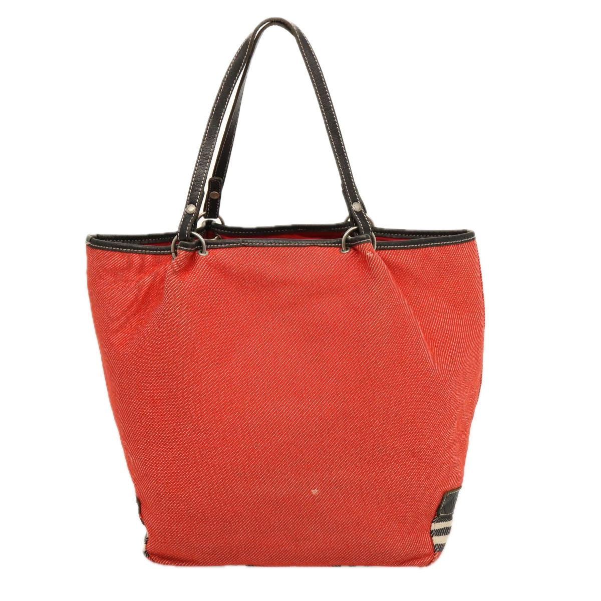 Burberry Nova Check Blue Label Shoulder Bag Canvas Red Auth bs14827